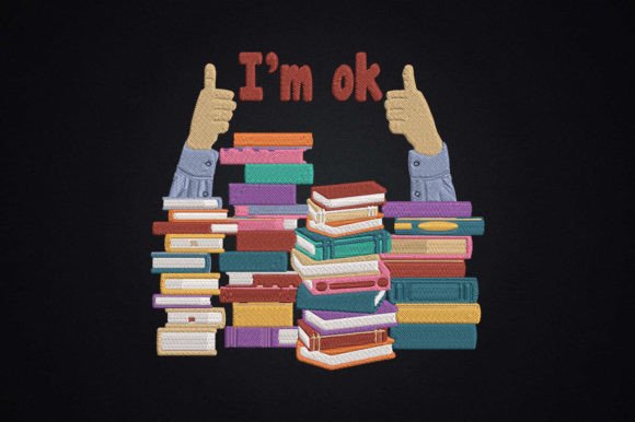 I’m Ok Funny Book Lover Saying